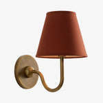 Wall Lamp Dimmable Fabric Shade Hardwired Indoor Fixture