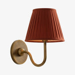 Wall Lamp Dimmable Fabric Shade Hardwired Indoor Fixture