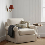 Wall Lamp Dimmable Fabric Shade Hardwired Indoor Fixture