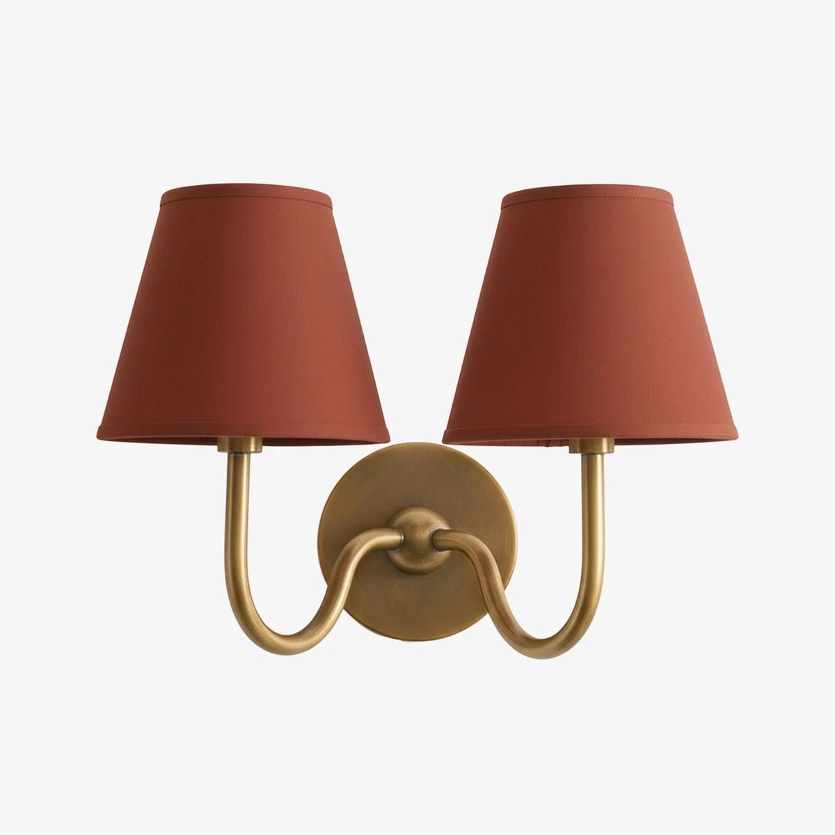 Wall Lamp Dimmable Fabric Shade Hardwired Indoor Fixture