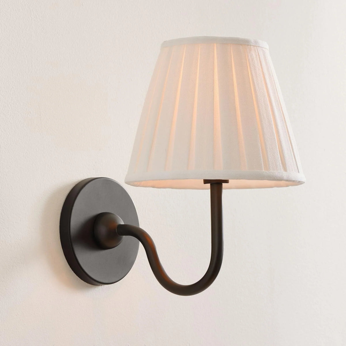 Wall Lamp Fabric Shade Dimmable Soft Diffused Light