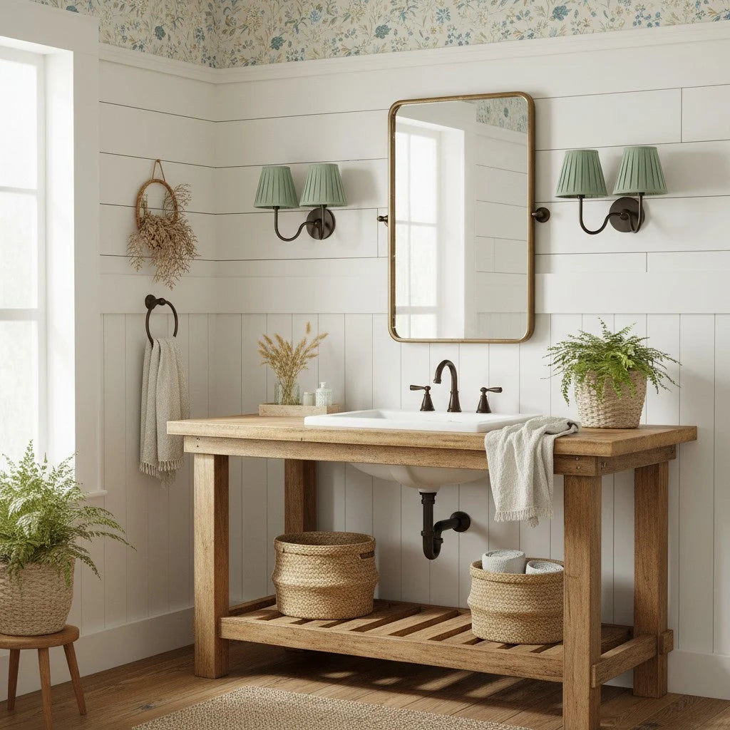 Wall Lamp Fabric Shade Dimmable Soft Diffused Light