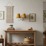Wall Lamp Fabric Shade Dimmable Soft Diffused Light