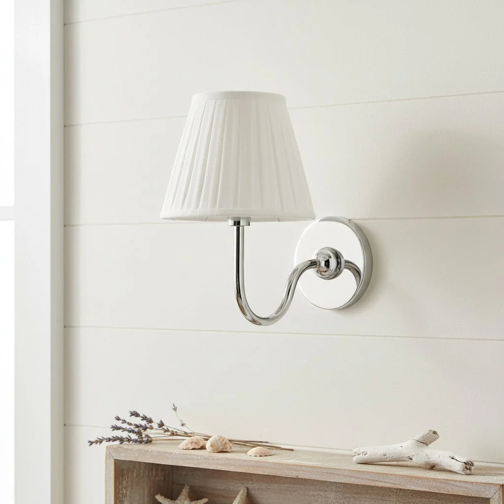 Wall Lamp Fabric Shade Dimmable Soft Diffused Light