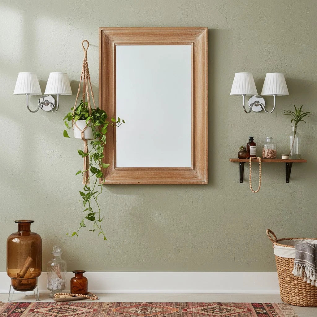 Wall Lamp Fabric Shade Dimmable Soft Diffused Light