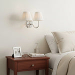 Wall Lamp Fabric Shade Dimmable Soft Diffused Light