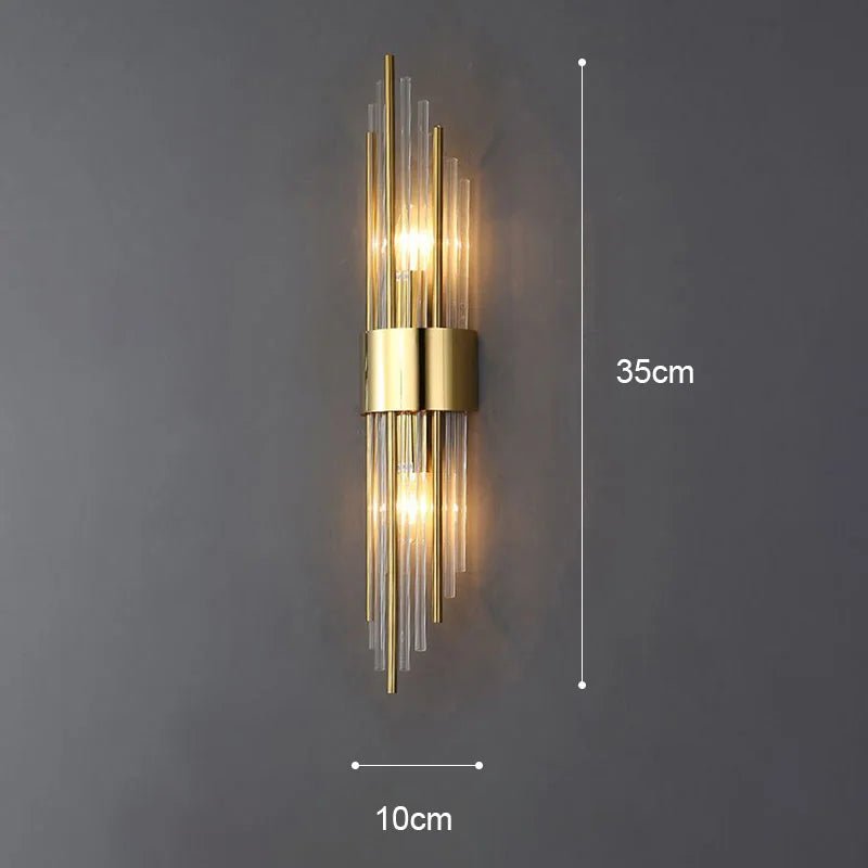 Wall Lamp Gold Finish LED Warm & Cool White