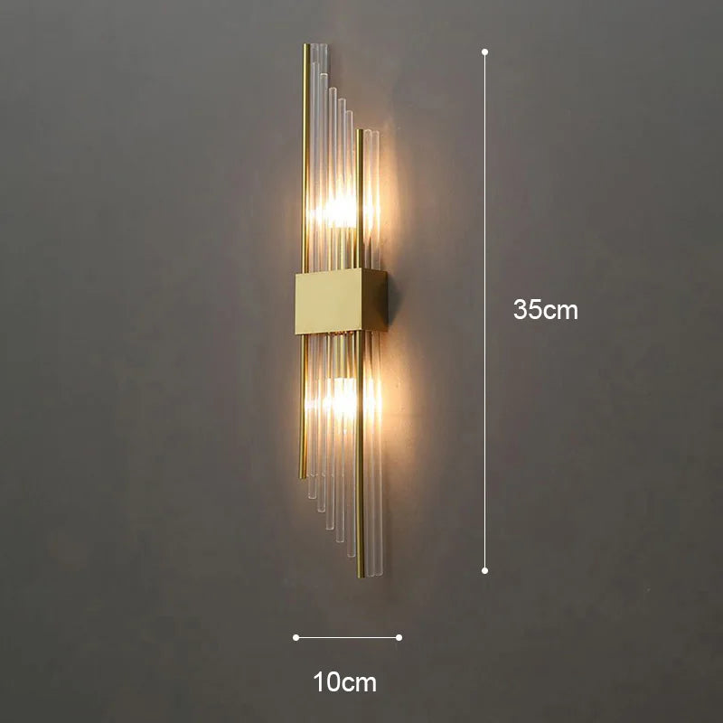 Wall Lamp Gold Finish LED Warm & Cool White