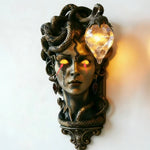 Wall Lamp Medusa Design Clear Glass Globe