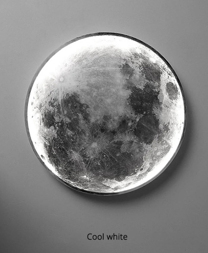 Wall Lamp Minimalist Moon Dimmable LED & Remote