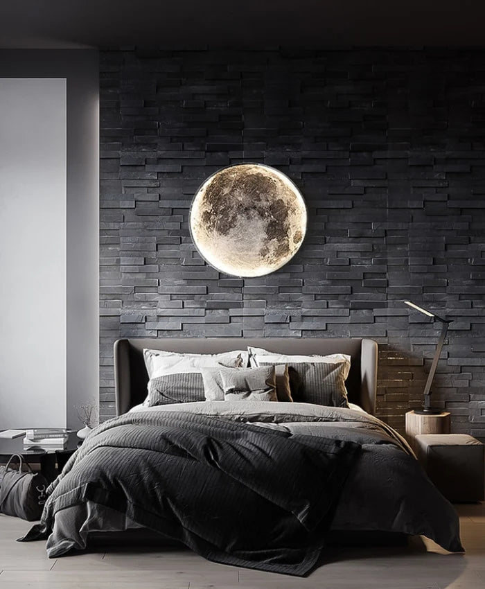 Wall Lamp Minimalist Moon Dimmable LED & Remote