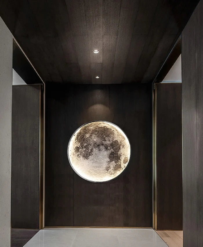 Wall Lamp Minimalist Moon Dimmable LED & Remote