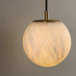 Wall Lamp Spherical Glass Shade Adjustable Height