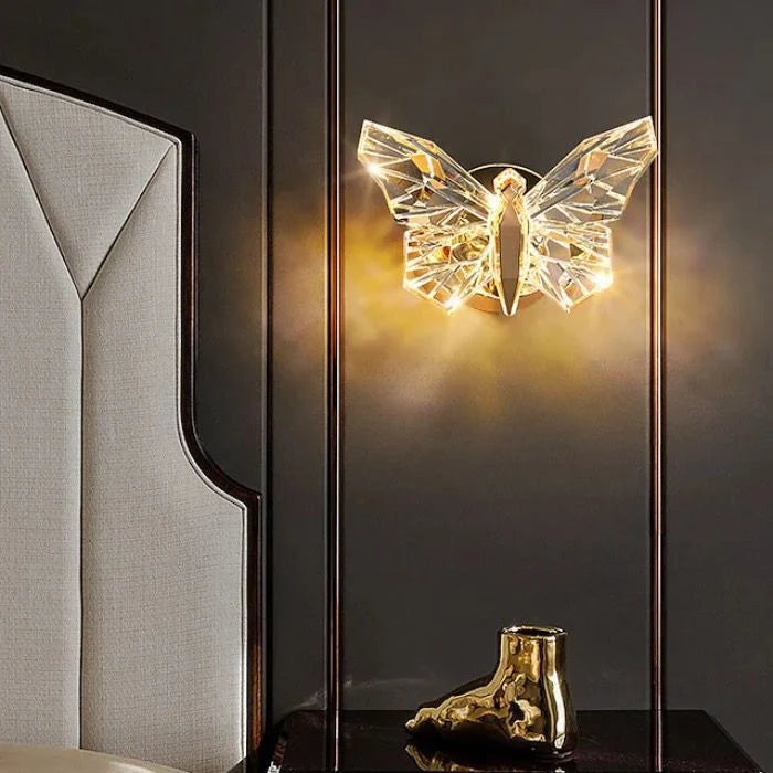 Wall Light Butterfly Design Soft Ambient Lighting Three Color Options