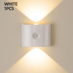 Wall Light Motion-Sensor LED Battery-Powered Automatic On/Off