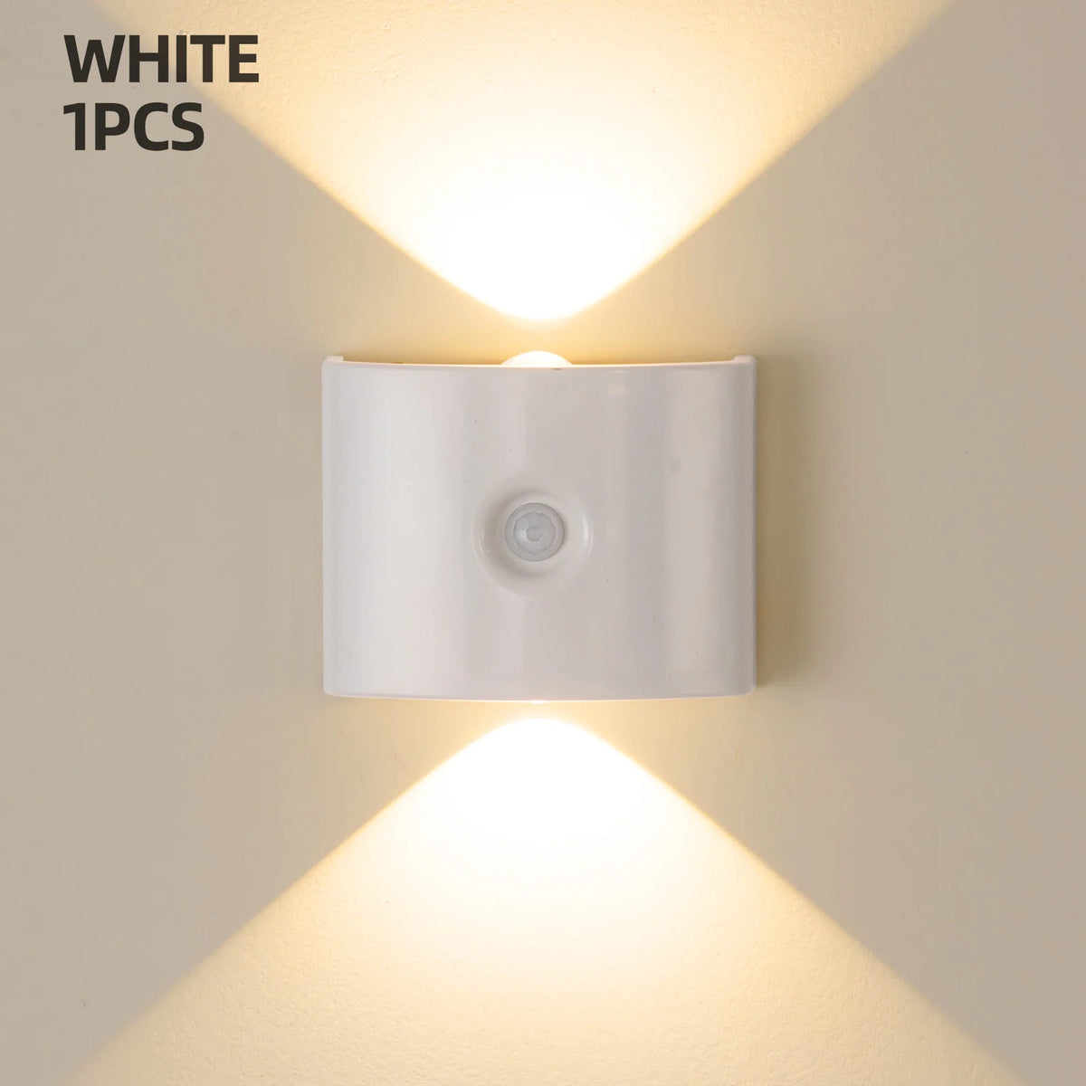 Wall Light Motion-Sensor LED Battery-Powered Automatic On/Off