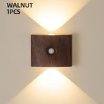 Wall Light Motion-Sensor LED Battery-Powered Automatic On/Off