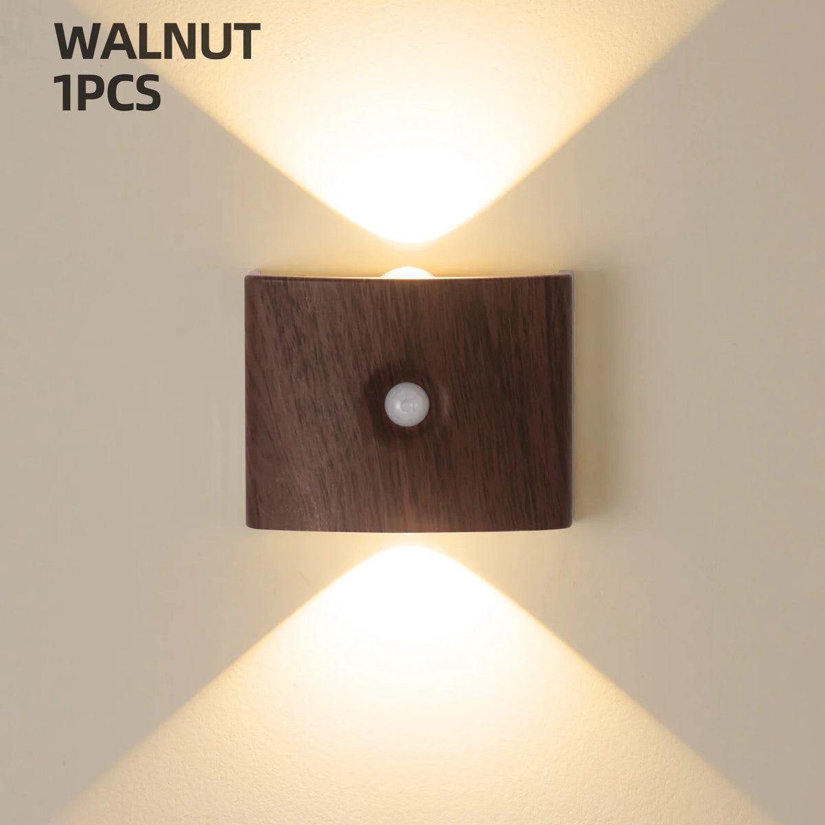 Wall Light Motion-Sensor LED Battery-Powered Automatic On/Off