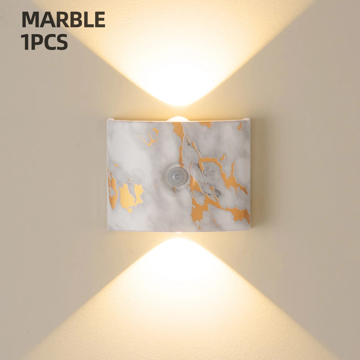 Wall Light Motion-Sensor LED Battery-Powered Automatic On/Off