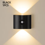 Wall Light Motion-Sensor LED Battery-Powered Automatic On/Off
