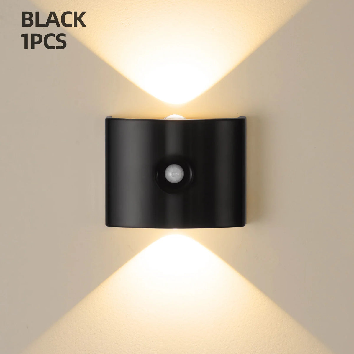 Wall Light Motion-Sensor LED Battery-Powered Automatic On/Off