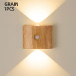 Wall Light Motion-Sensor LED Battery-Powered Automatic On/Off