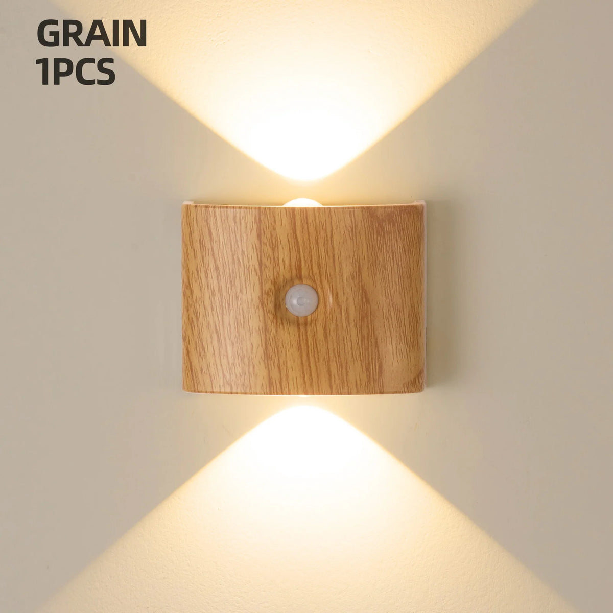 Wall Light Motion-Sensor LED Battery-Powered Automatic On/Off