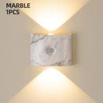 Wall Light Motion-Sensor LED Battery-Powered Automatic On/Off