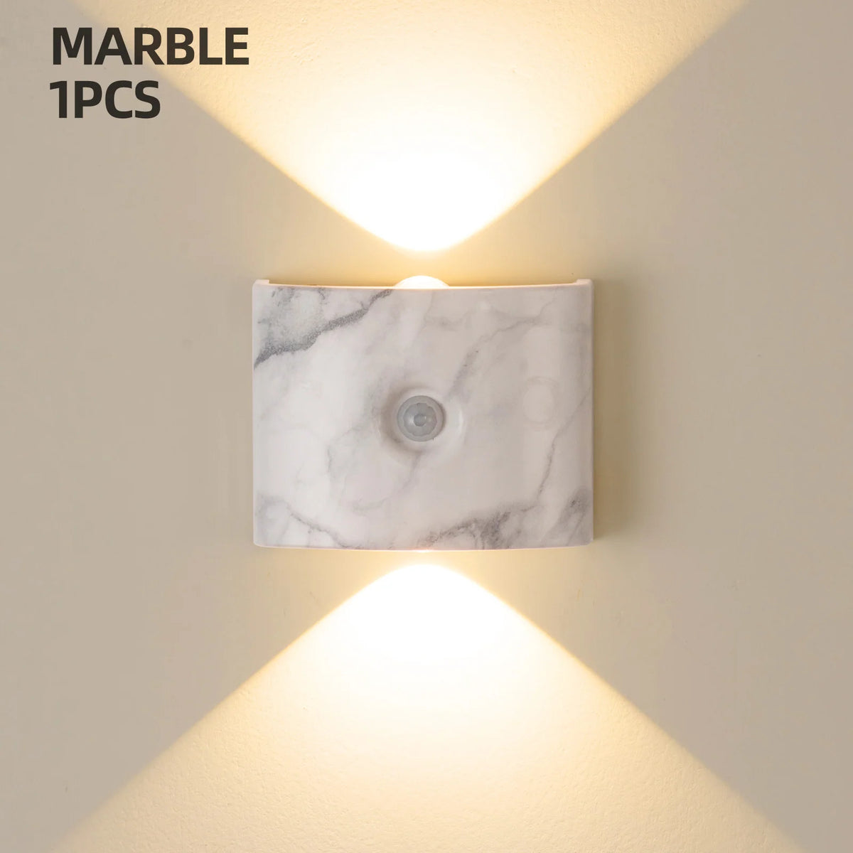 Wall Light Motion-Sensor LED Battery-Powered Automatic On/Off