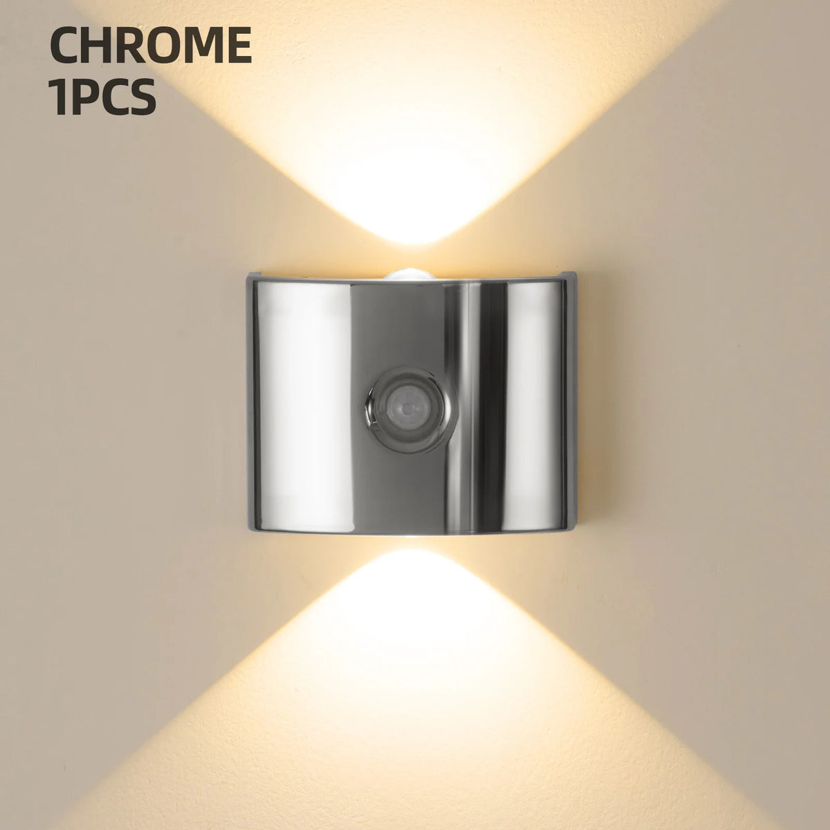 Wall Light Motion-Sensor LED Battery-Powered Automatic On/Off