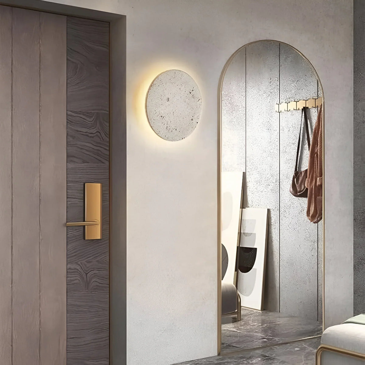 Wall Light Natural Stone Finish Energy-Saving LED