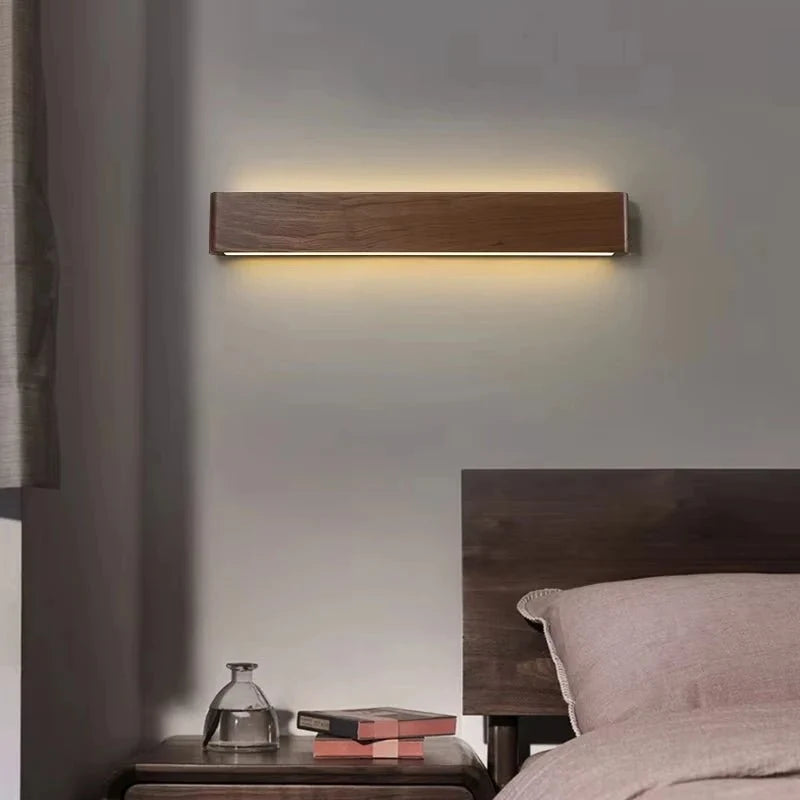 Wall Light Wooden Design 3 Color Temperatures LED