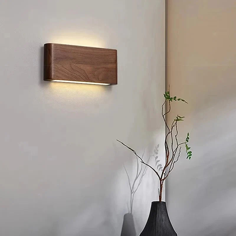 Wall Light Wooden Design 3 Color Temperatures LED