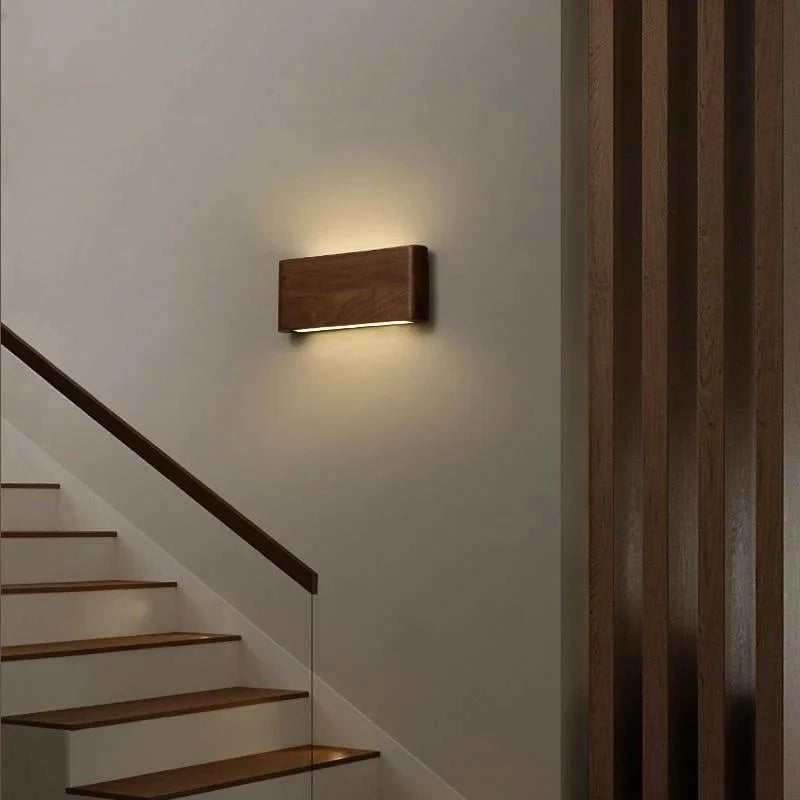Wall Light Wooden Design 3 Color Temperatures LED
