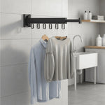 Wall-Mounted Clothes Dryer Retractable Fold-Flat Space-Saving Design