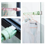 Wall-Mounted Clothes Hanger Stainless Steel Folding 180° Space-Saving Design