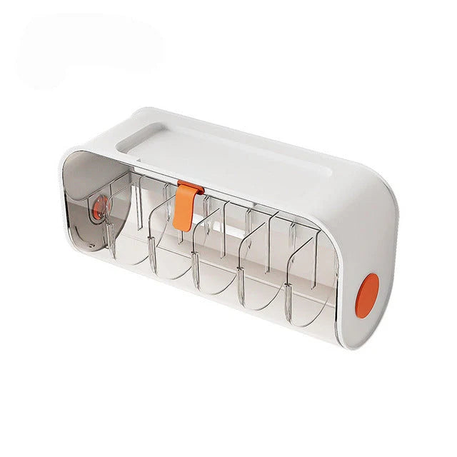 Wall-Mounted Clothes Organizer No-Drill Foldable Storage