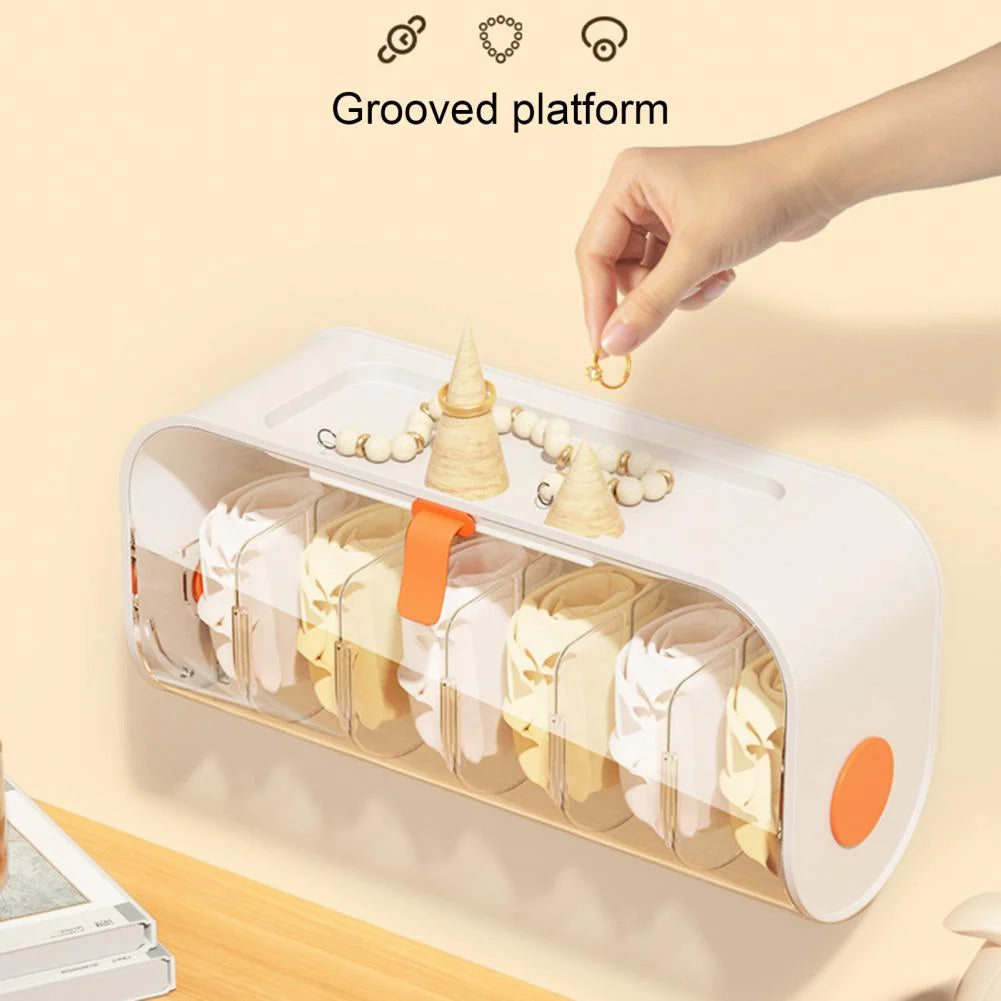 Wall-Mounted Clothes Organizer No-Drill Foldable Storage