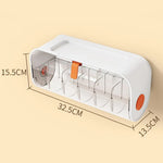 Wall-Mounted Clothes Organizer No-Drill Foldable Storage