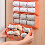 Wall-Mounted Clothing Organizer Self-Adhesive 3-Tier Stackable