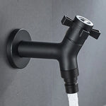 Wall-Mounted Faucet 304 Stainless Steel Space-Saving Rust-Resistant