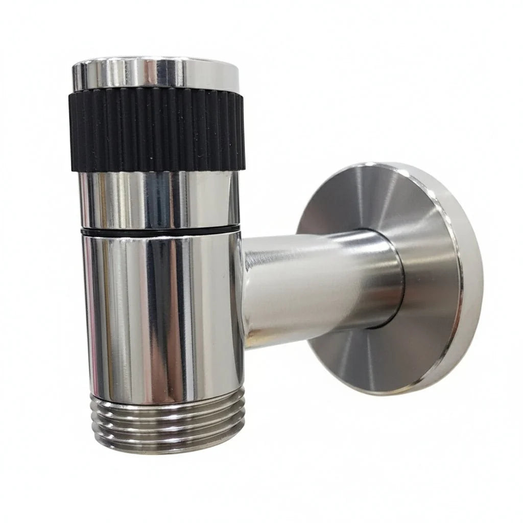 Wall-Mounted Faucet 304 Stainless Steel Space-Saving Rust-Resistant