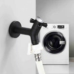 Wall-Mounted Faucet 304 Stainless Steel Space-Saving Rust-Resistant