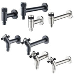 Wall-Mounted Faucet 304 Stainless Steel Space-Saving Rust-Resistant