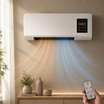 Wall-Mounted Heater & Fan Remote Control 1800W Timer