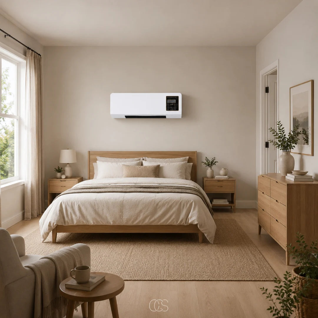 Wall-Mounted Heater & Fan Remote Control 1800W Timer