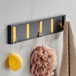 Wall-Mounted Hook Rack Metal 1–5 Hooks Minimalist Design