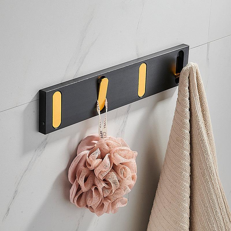 Wall-Mounted Hook Rack Metal 1–5 Hooks Minimalist Design