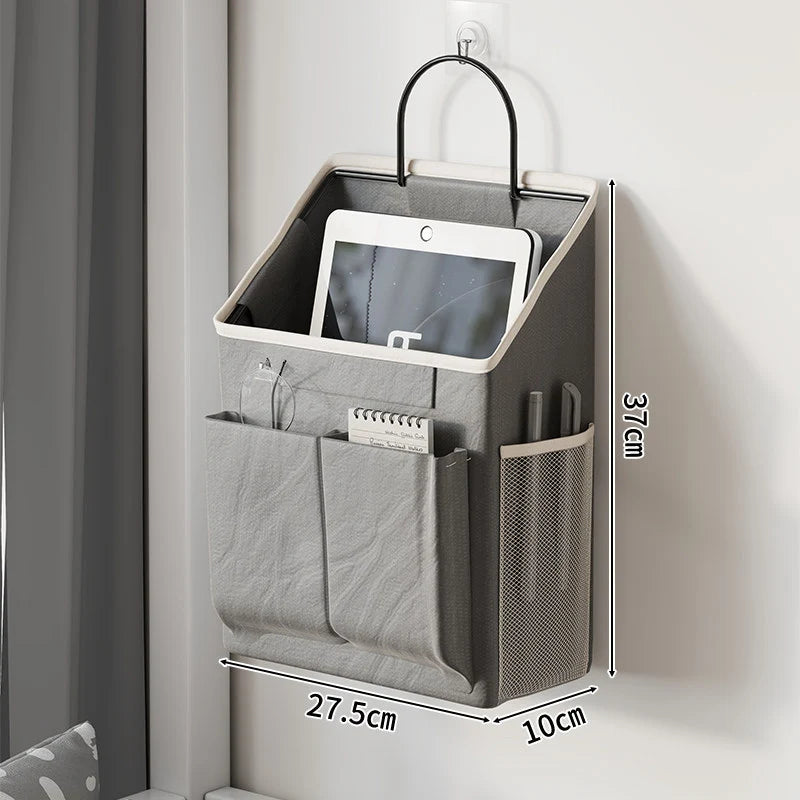 Wall-Mounted Mail Organizer Mesh Pocket Space-Saving Vertical Storage