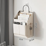 Wall-Mounted Mail Organizer Mesh Pocket Space-Saving Vertical Storage